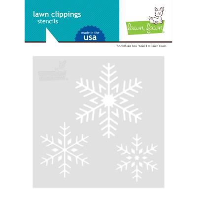 Lawn Fawn Stencil - Snowflake Trio